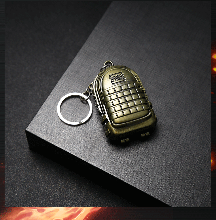 Campus Peripheral Hot Sale Jesus Survival Alloy Level 3 Backpack Toy Eating Chicken Escape Oil Drum Vest Keychain