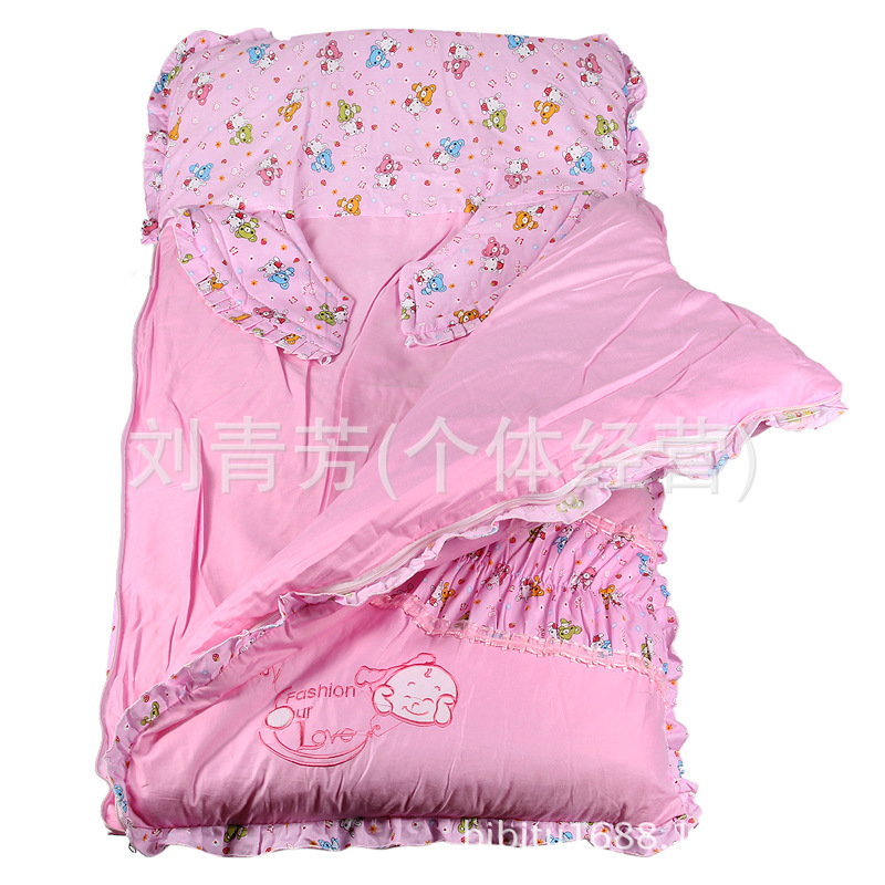 Autumn and winter baby pure cotton and thick sleeping bag baby sleeping bag children anti-kicking can be taken out of the inner gallbladder wholesale