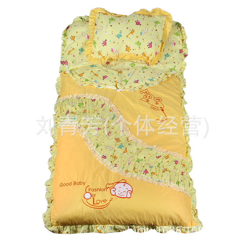 Autumn and winter baby pure cotton and thick sleeping bag baby sleeping bag children anti-kicking can be taken out of the inner gallbladder wholesale