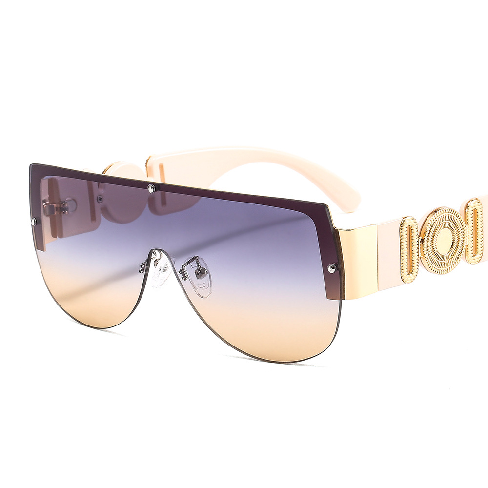 Men&#039;s Metal Siamese Sports Cycling Sunglasses Outdoor UV-Proof Fashion Cross-Border Sunglasses 504