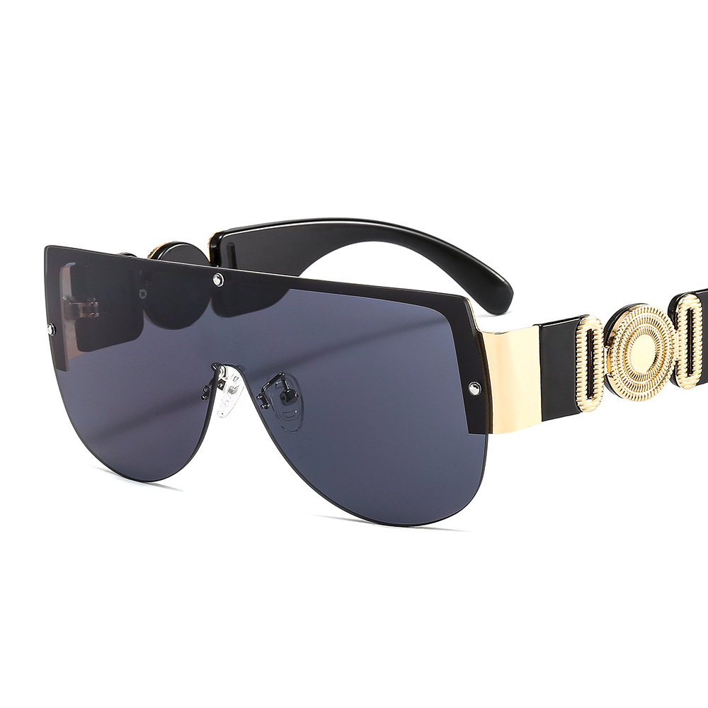 Men&#039;s Metal Siamese Sports Cycling Sunglasses Outdoor UV-Proof Fashion Cross-Border Sunglasses 504