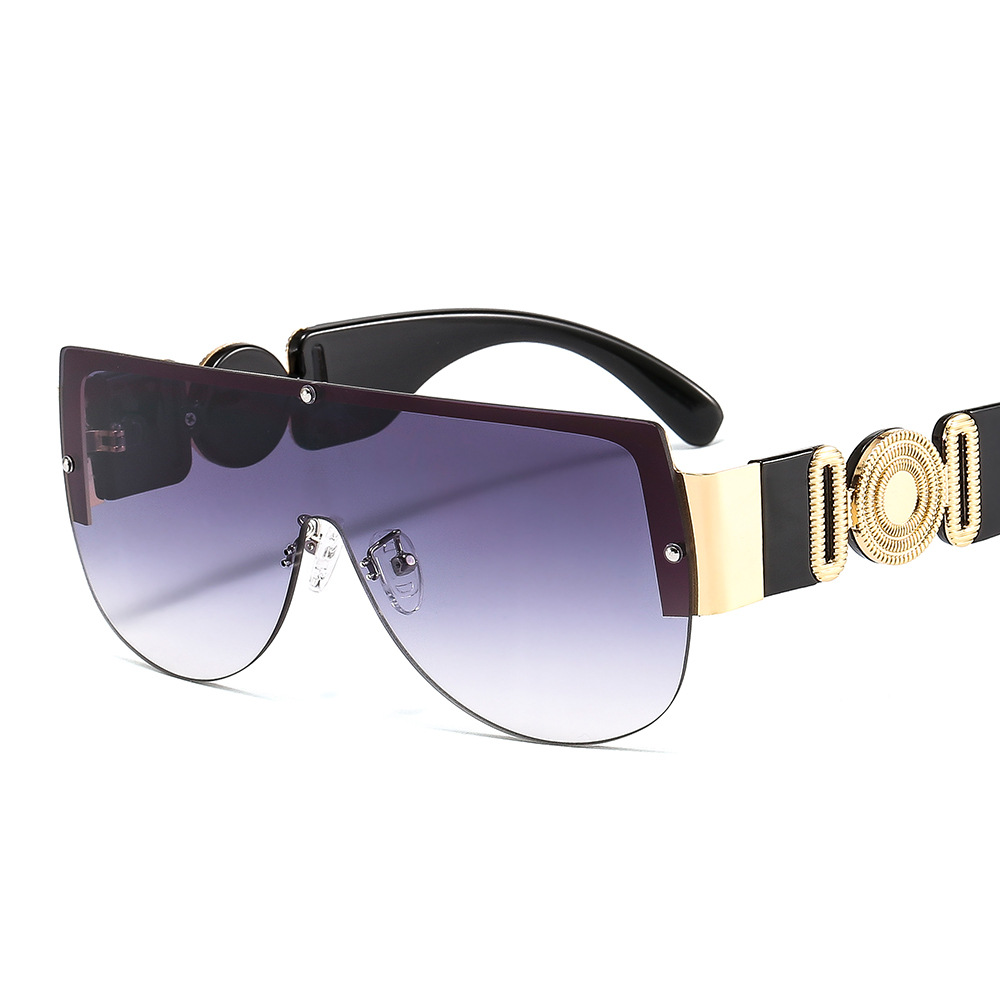 Men&#039;s Metal Siamese Sports Cycling Sunglasses Outdoor UV-Proof Fashion Cross-Border Sunglasses 504