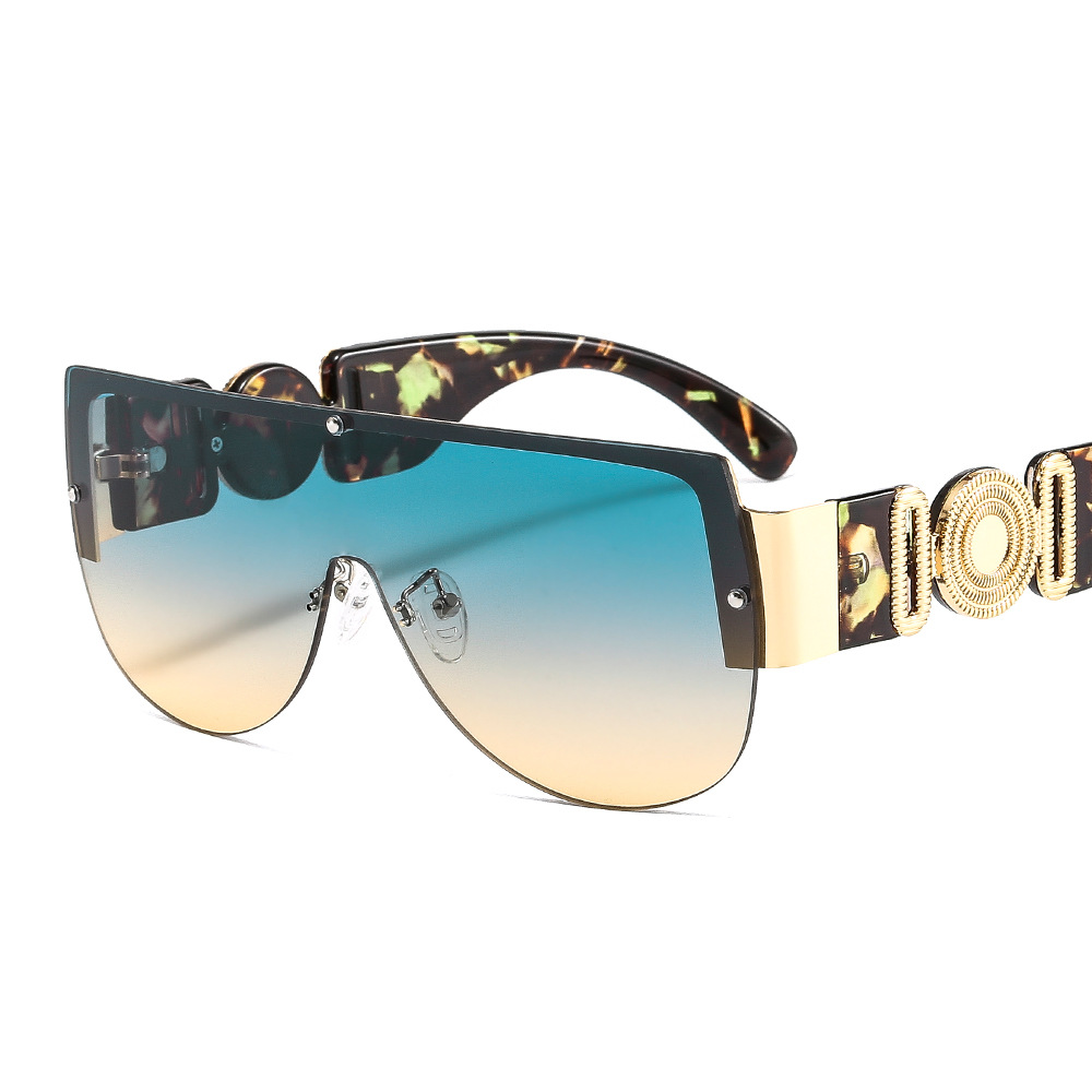 Men&#039;s Metal Siamese Sports Cycling Sunglasses Outdoor UV-Proof Fashion Cross-Border Sunglasses 504