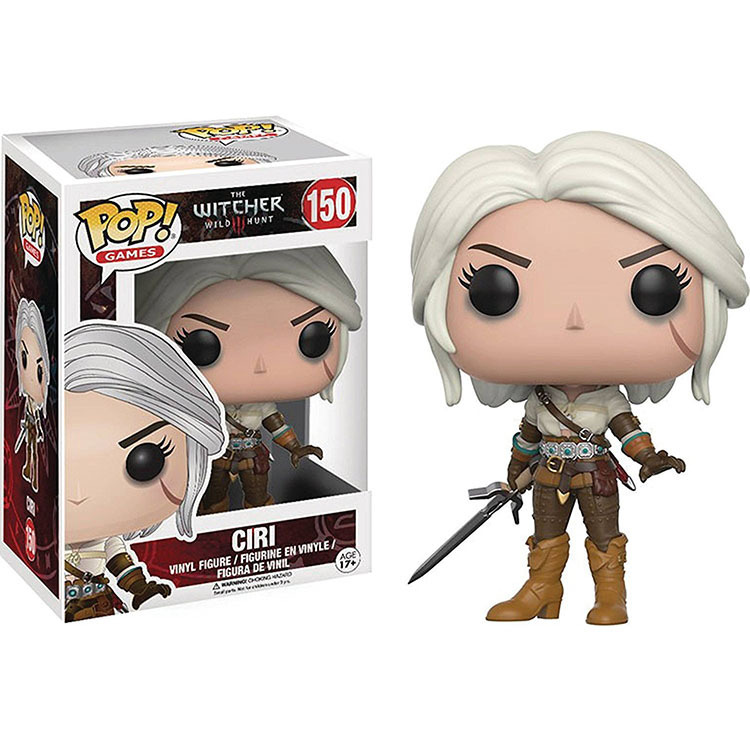 Funko Pop Wizard 3 Crazy Hunting Surrounding the Game White Wolf Xili Hunter Golot Statue Hand-Made Model