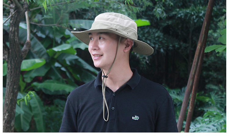 Outdoor Hat Sun-Proof Bucket Hat Bucket Hat Spring/Summer Men's and Women's Wide Brim Hat UV-Proof Sun Hat Amazon