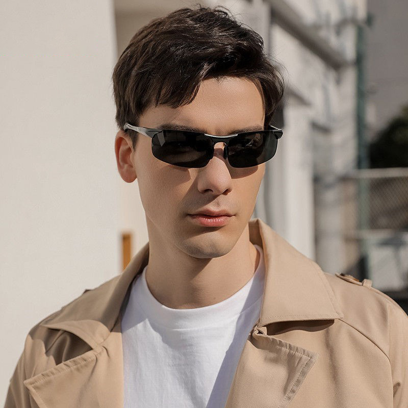 Daily High-End Sunglasses Men&#039;s Polarized Sunglasses Men&#039;s HD Fishing Driving UV-Proof Driving Glasses