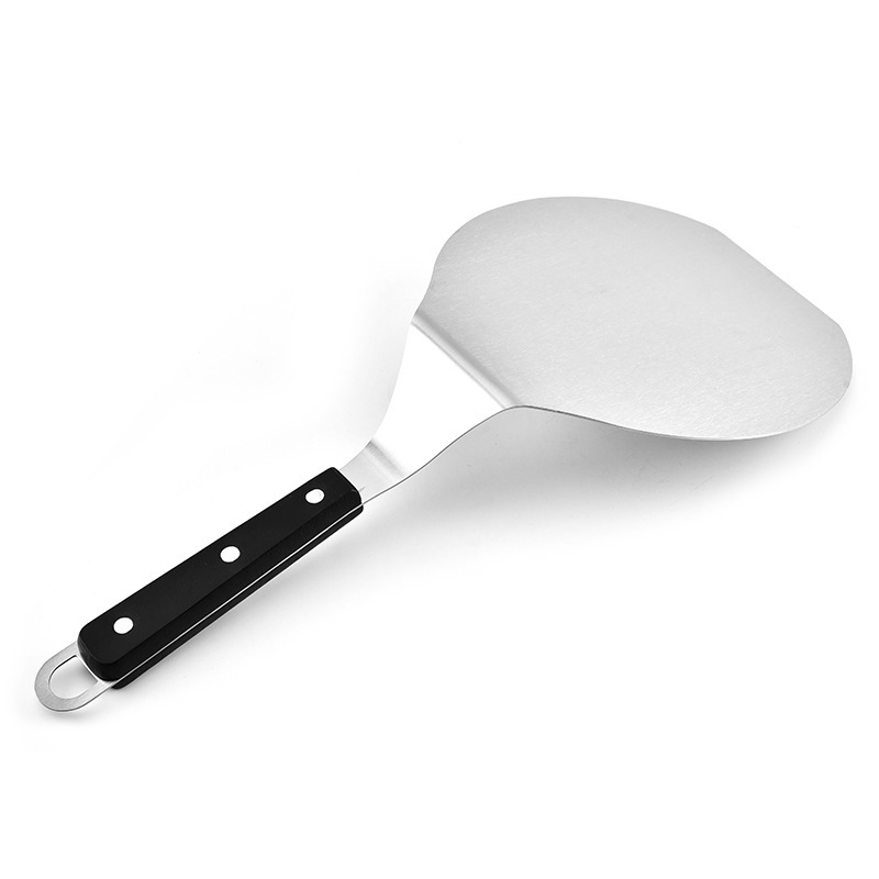 Spot Baking Tool Stainless Steel Pizza Shovel Wooden Handle Cake Transfer Shovel Pizza Tool (6-Inch)