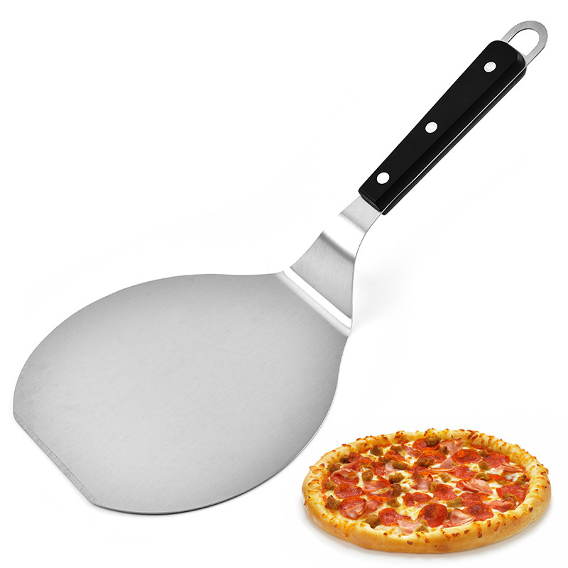 Spot Baking Tool Stainless Steel Pizza Shovel Wooden Handle Cake Transfer Shovel Pizza Tool (6-Inch)