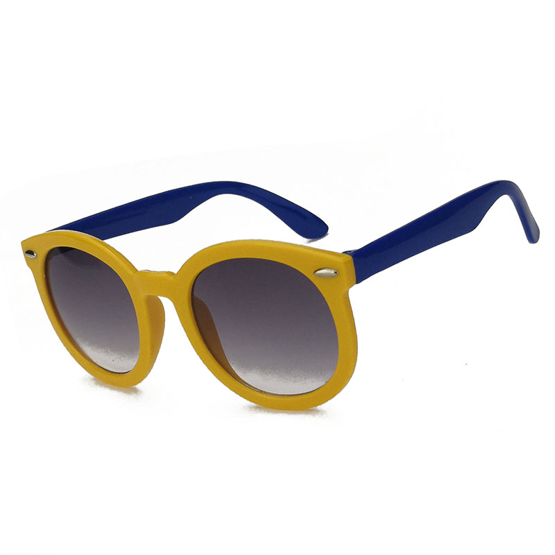 Vintage round Frame Kids Sunglasses Plastic Classic Simple Xiaomi Nail Children&#039;s Sunglasses UV-Proof Glasses