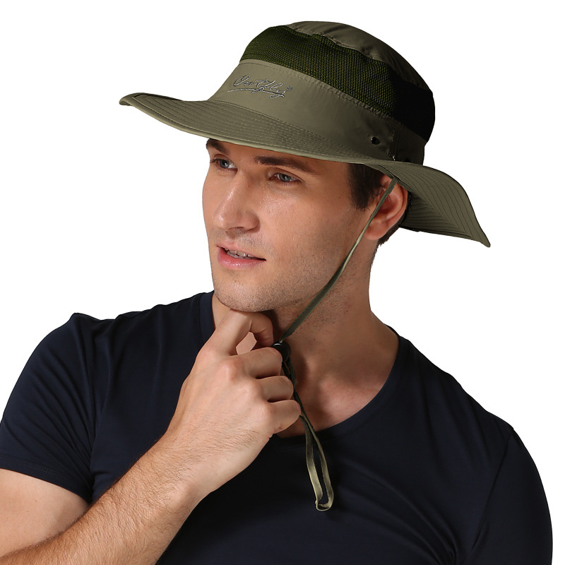 Outdoor Hat Sun-Proof Bucket Hat Bucket Hat Spring/Summer Men&#039;s and Women&#039;s Wide Brim Hat UV-Proof Sun Hat Amazon Hot
