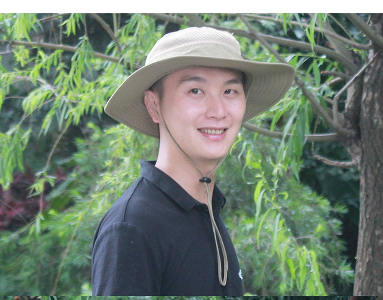 Outdoor Hat Sun-Proof Bucket Hat Bucket Hat Spring/Summer Men's and Women's Wide Brim Hat UV-Proof Sun Hat Amazon Hot