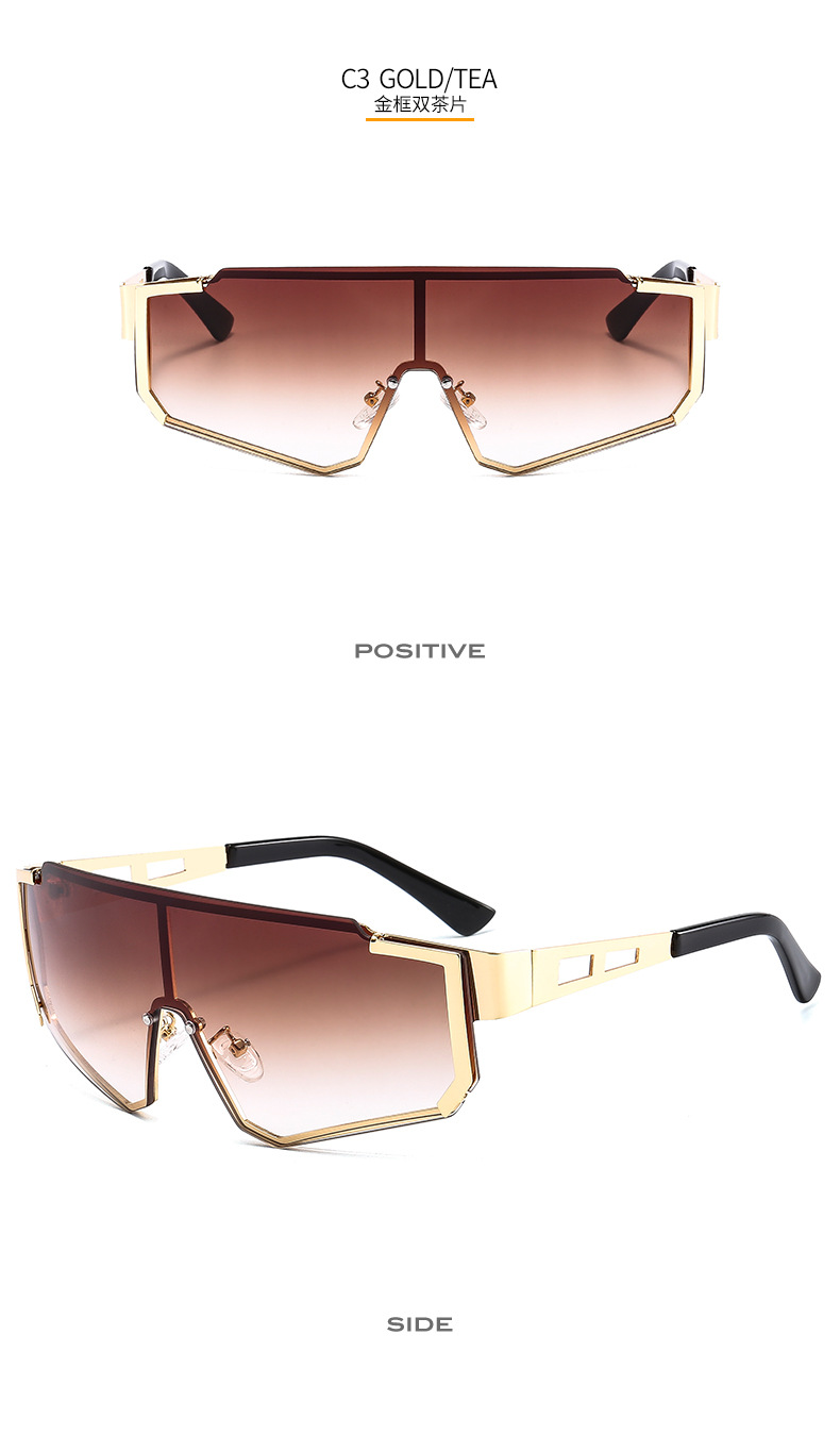 Men's Metal Siamese Sports Cycling Sunglasses Outdoor UV-Proof Fashion Cross-Border Sunglasses 505
