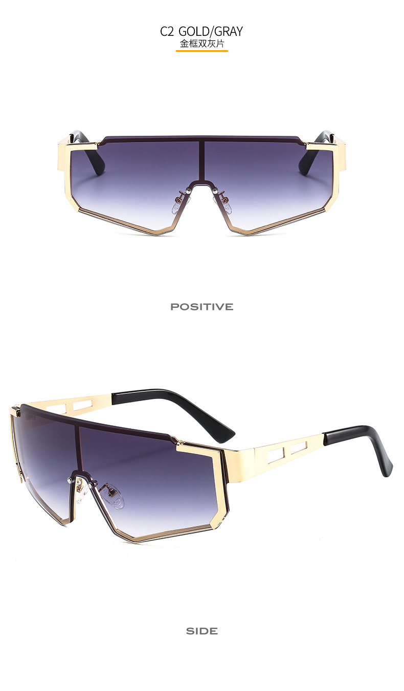 Men's Metal Siamese Sports Cycling Sunglasses Outdoor UV-Proof Fashion Cross-Border Sunglasses 505