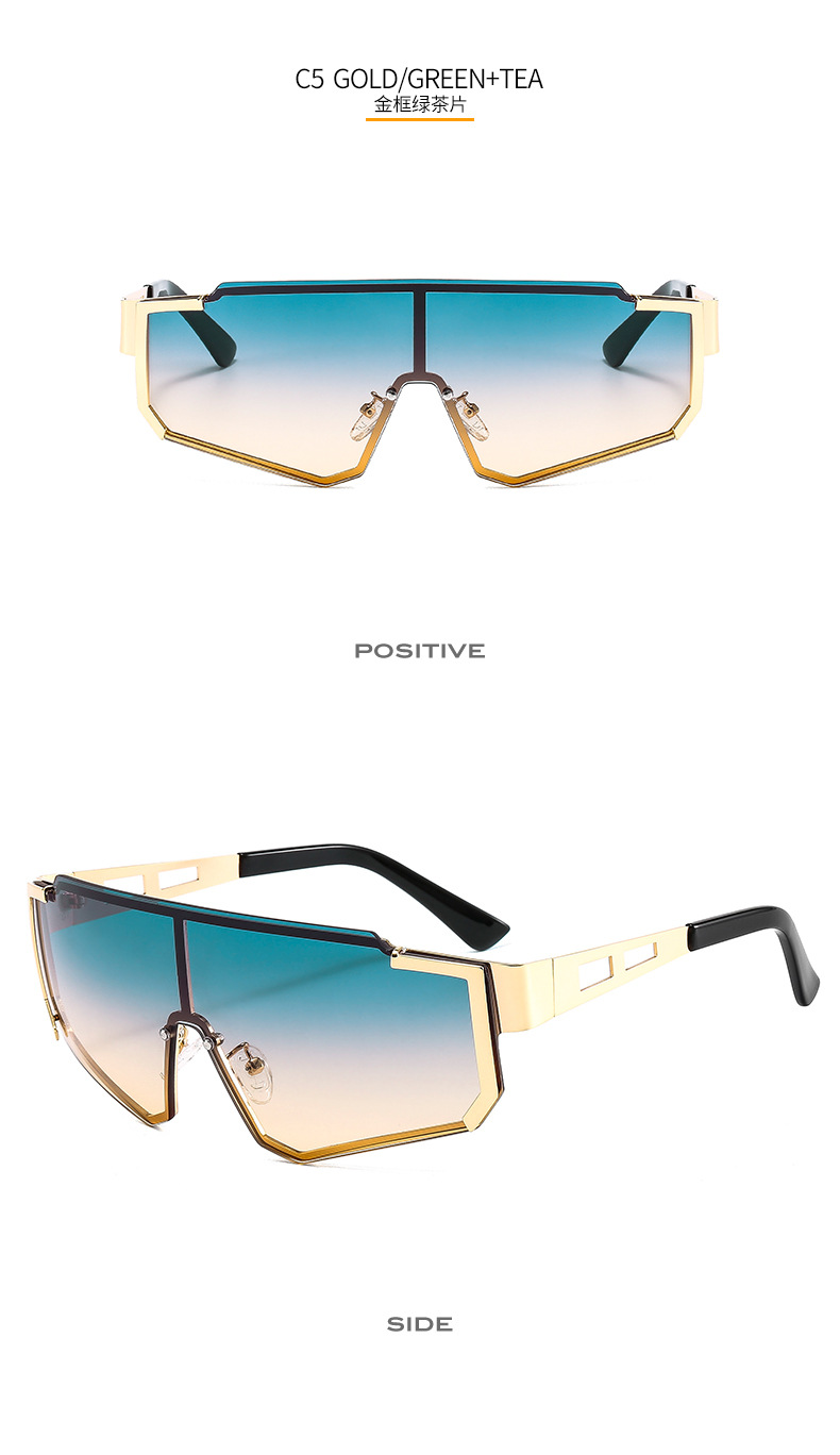 Men's Metal Siamese Sports Cycling Sunglasses Outdoor UV-Proof Fashion Cross-Border Sunglasses 505