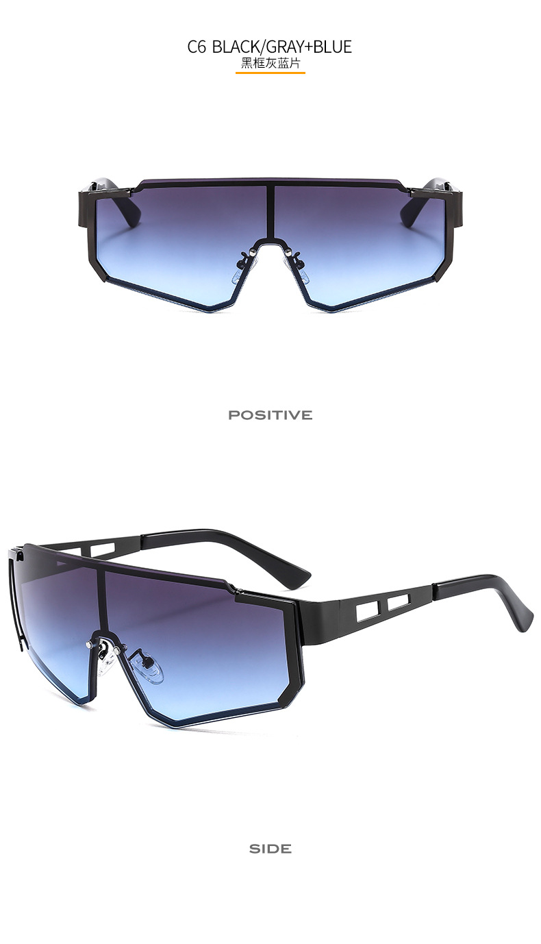Men's Metal Siamese Sports Cycling Sunglasses Outdoor UV-Proof Fashion Cross-Border Sunglasses 505