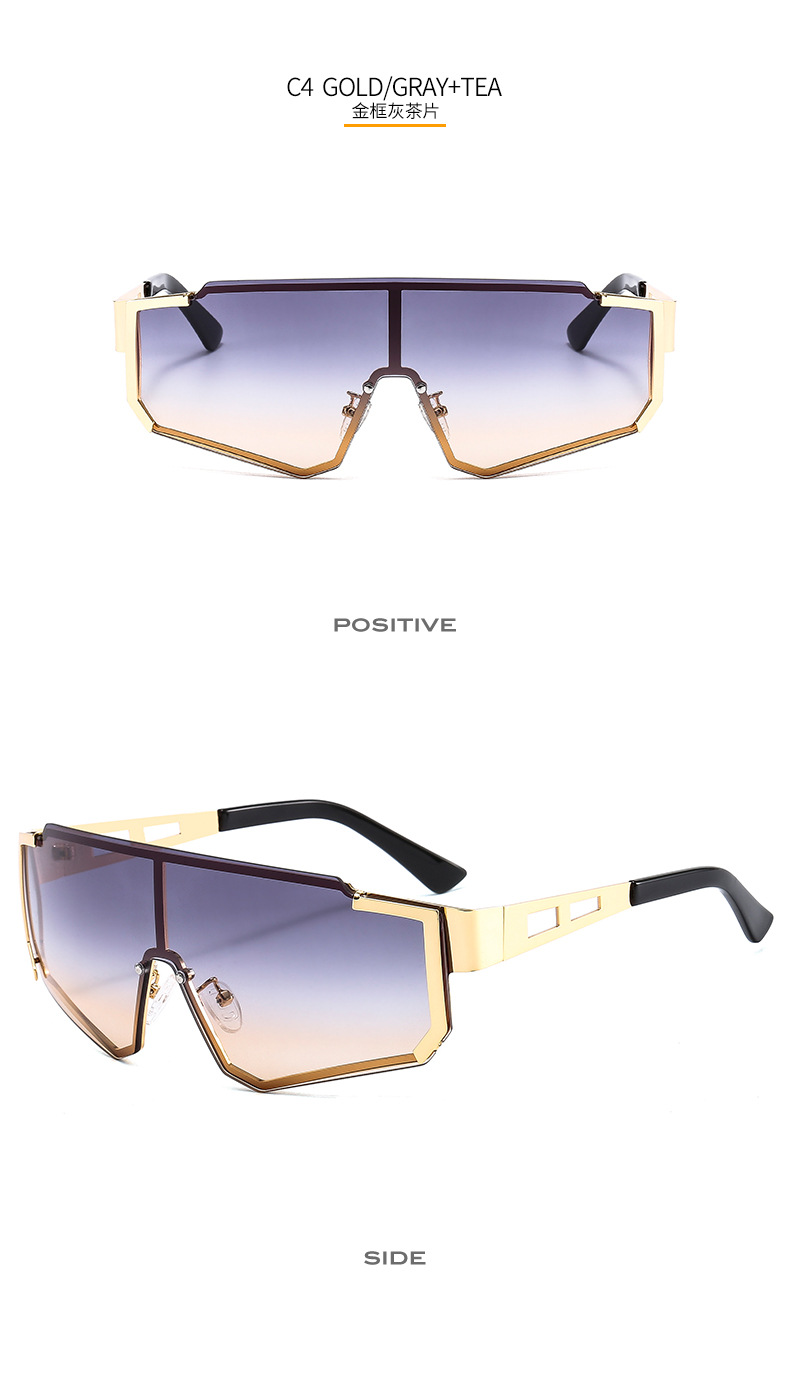 Men's Metal Siamese Sports Cycling Sunglasses Outdoor UV-Proof Fashion Cross-Border Sunglasses 505