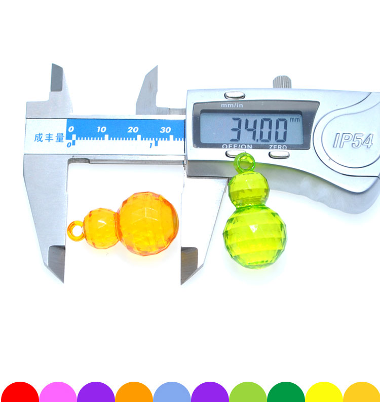 Children&#039;s Acrylic Colorful Crystal-like Transparent Gourd Beaded Toy Treasure Hunting Adventure Game Treasure Props