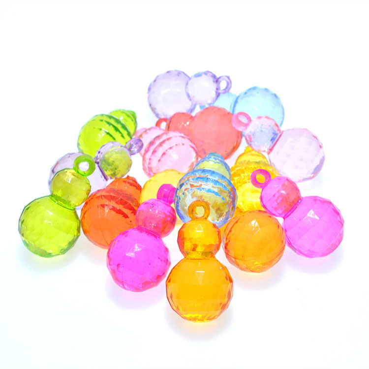 Children&#039;s Acrylic Colorful Crystal-like Transparent Gourd Beaded Toy Treasure Hunting Adventure Game Treasure Props