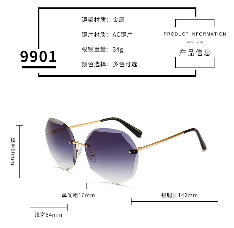 Stylish 2019 new stylish cut edge, ladies metallic, custom uv-proof stylish ladies