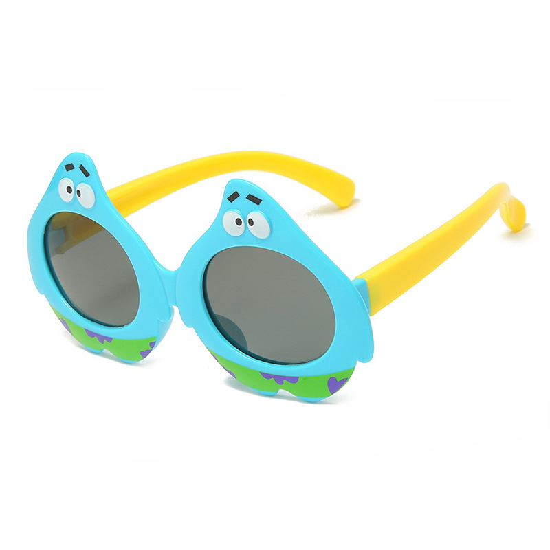 Children&#039;s Silicone Sunglasses Cartoon UV Protection Comfortable Eye-Proof Wisdom Baby Glasses Kids&#039; Sunglasses Polarized
