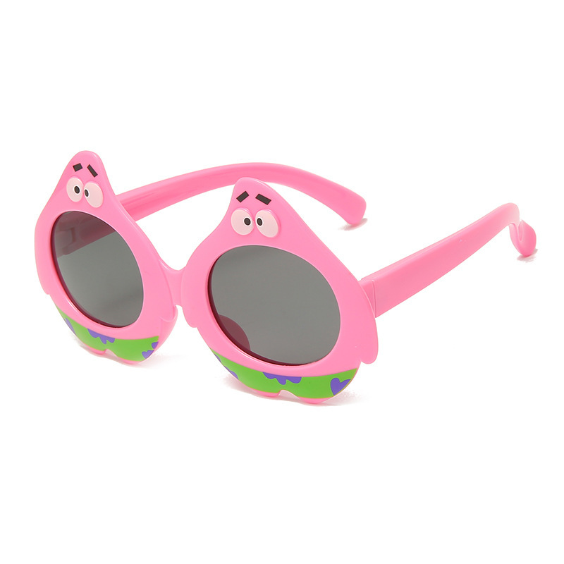 Children&#039;s Silicone Sunglasses Cartoon UV Protection Comfortable Eye-Proof Wisdom Baby Glasses Kids&#039; Sunglasses Polarized