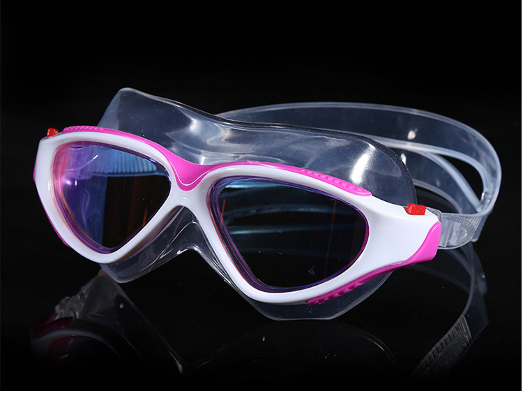 Electroplating antifogging liquid silicone swimming goggles new large frame fashion adult waterproof swimming goggles manufacturers direct sales Electroplating antifogging liquid silicone swimming goggles new large frame fashion adult waterproof swimming goggles manufacturers direct sales
