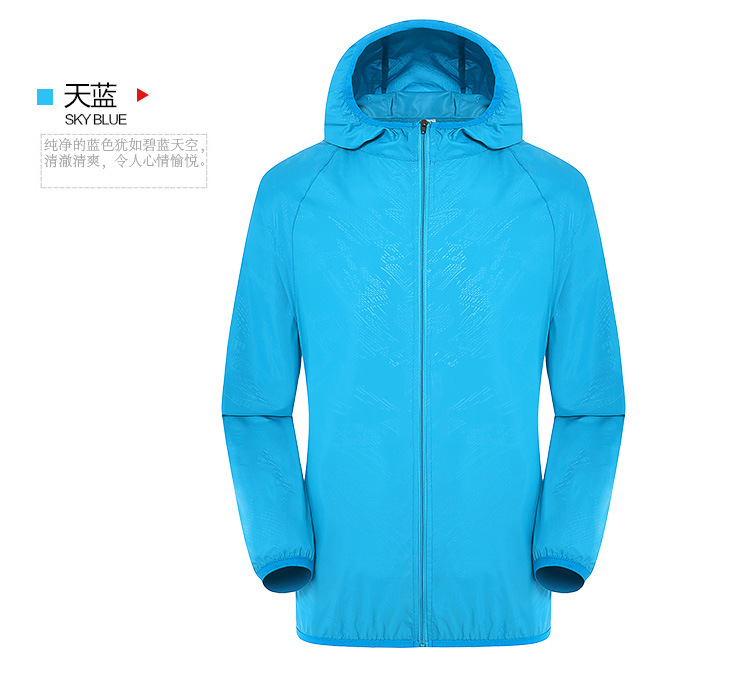 Wholesale Outdoor Skin Windbreaker UV Protection Sun Protection Clothing for Women Lightweight Breathable Fishing Sun-Proof Clothes Men Wind Shield