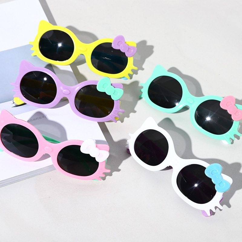 Kids Sunglasses UV-Proof Sunglasses Cute Cartoon Fashion Fairy Sunglasses Baby Foto Fashionable Glasses