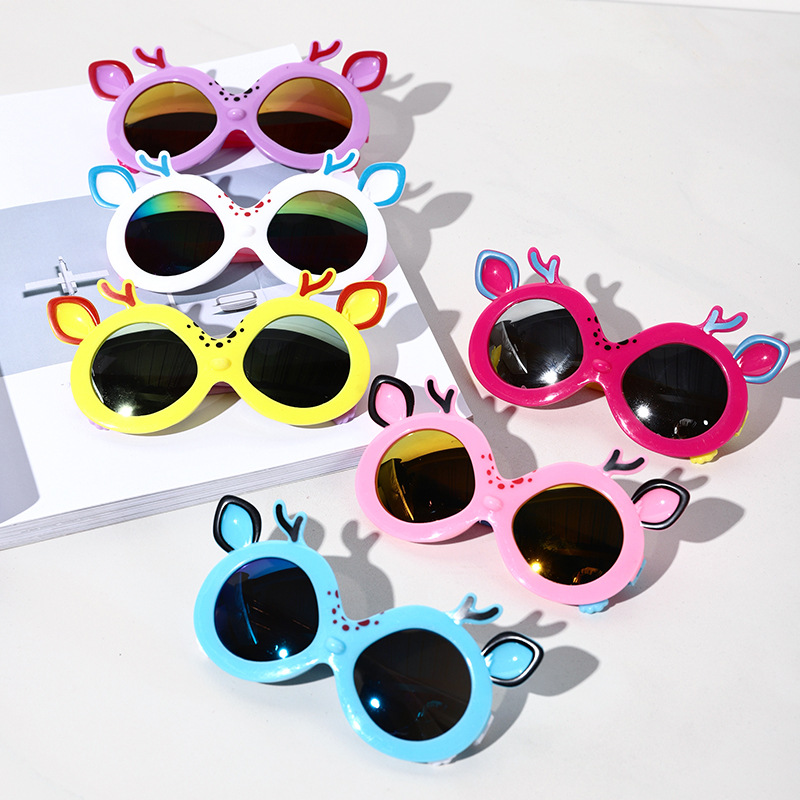 Kids Sunglasses UV-Proof Sunglasses Cute Cartoon Fashion Fairy Sunglasses Baby Foto Fashionable Glasses
