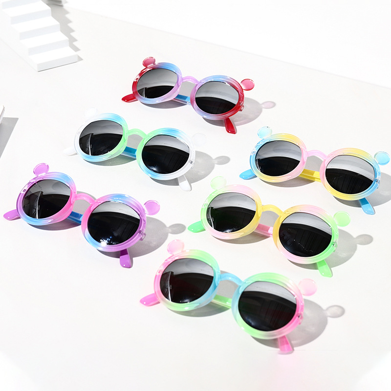 Kids Sunglasses UV-Proof Sunglasses Cute Cartoon Fashion Fairy Sunglasses Baby Foto Fashionable Glasses