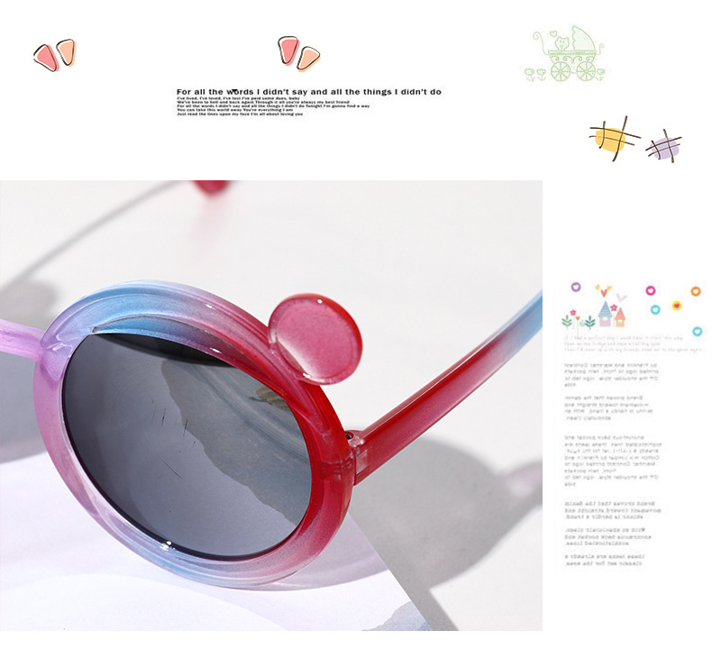 Kids Sunglasses UV-Proof Sunglasses Cute Cartoon Fashion Fairy Sunglasses Baby Foto Fashionable Glasses