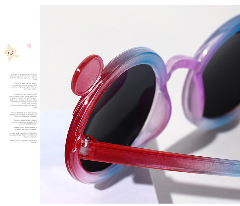 Kids Sunglasses UV-Proof Sunglasses Cute Cartoon Fashion Fairy Sunglasses Baby Foto Fashionable Glasses