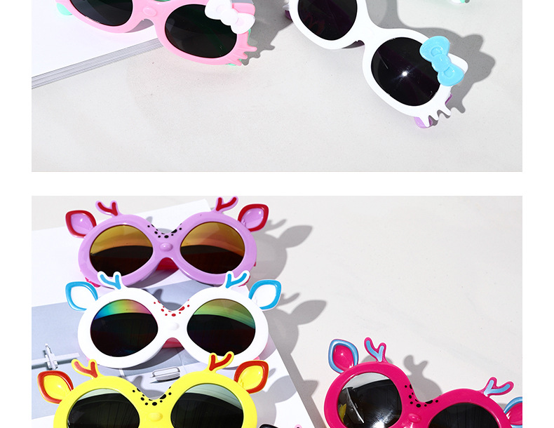 Kids Sunglasses UV-Proof Sunglasses Cute Cartoon Fashion Fairy Sunglasses Baby Foto Fashionable Glasses
