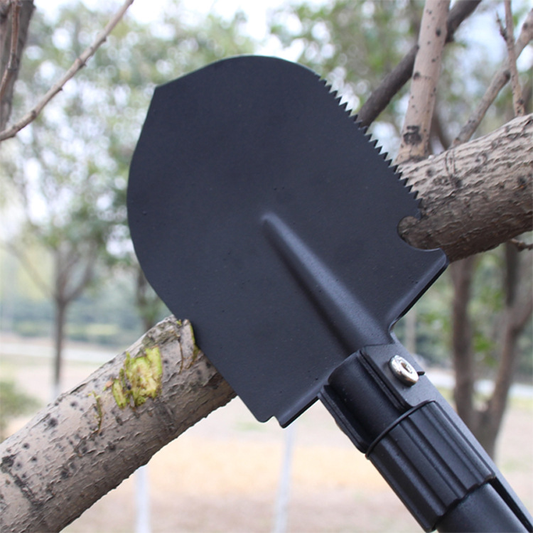Multifunctional Outdoor Shovel German Manganese Steel Folding Camping Army Spade Shovel Combination Fishing Tool