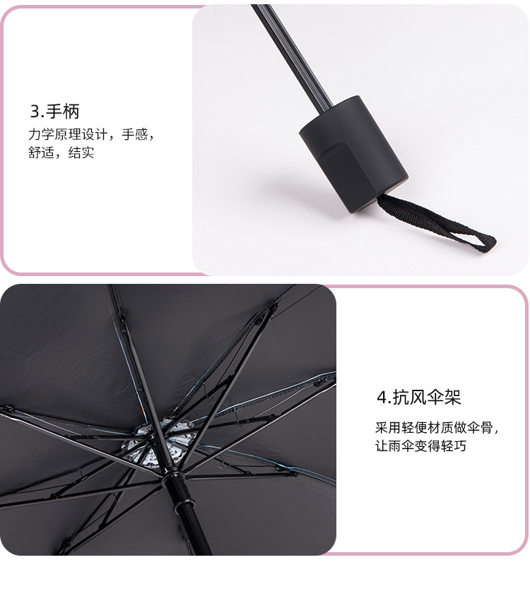 Umbrella Black Plastic Bear Umbrella UV-Proof Rain-Proof Dual-Use Sun Umbrella Gift AdvertisingUmbrella Custom Logo Spot Umbrella Black Plastic Bear Umbrella UV-Proof Rain-Proof Dual-Use Sun Umbrella Gift AdvertisingUmbrella Custom Logo Spot