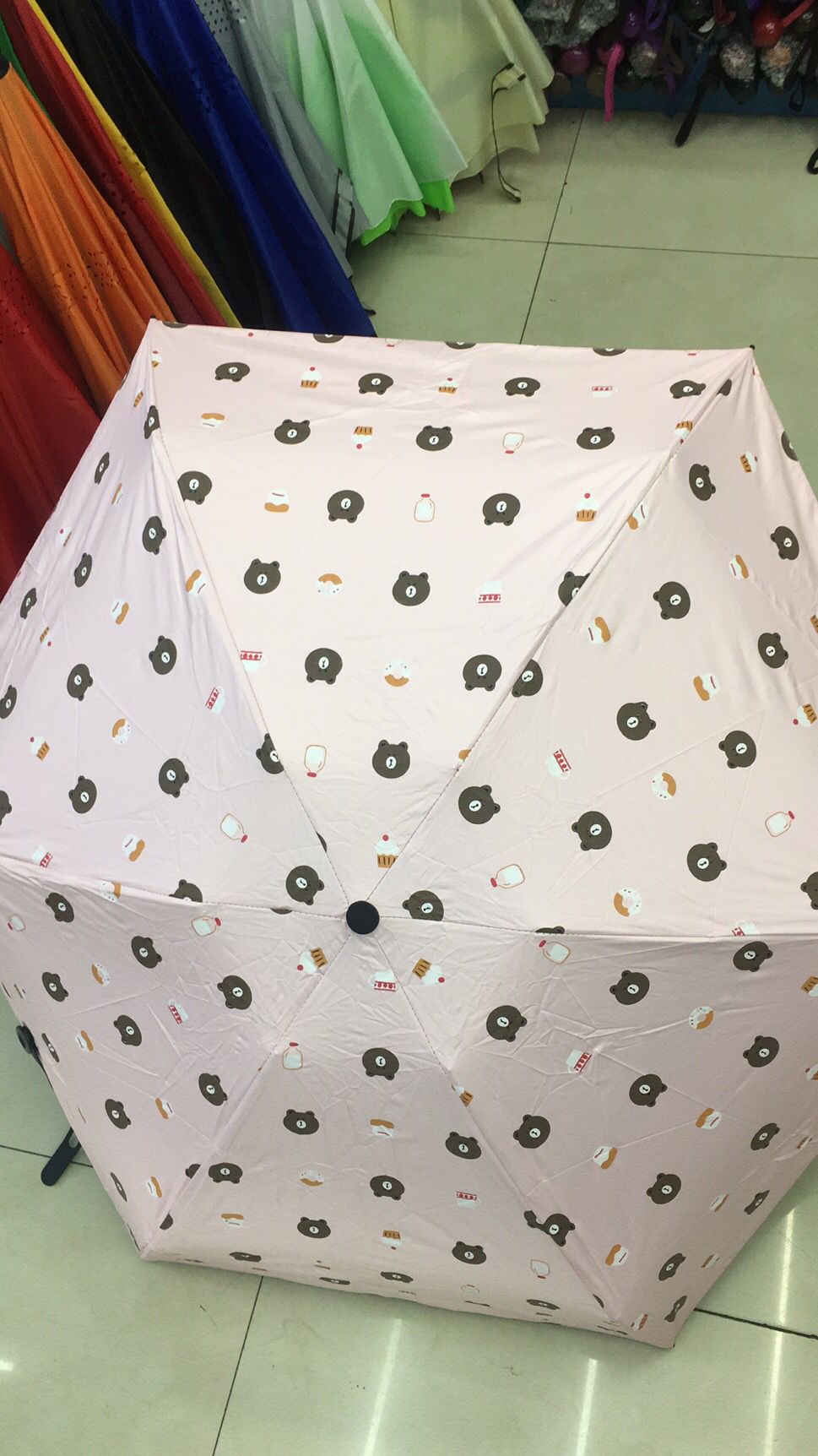 Five-Fold Umbrella Glasses Case Pocket Umbrella Capsule Umbrella UV Flat Handle Umbrella Lightweight UV-Proof Rain-Proof Gift Customization