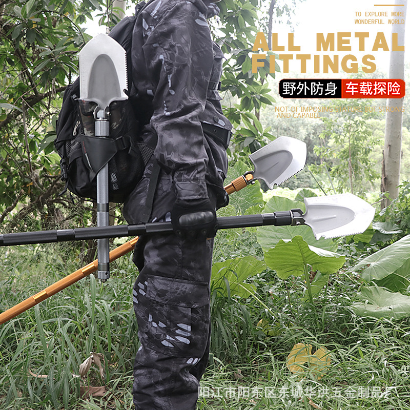 New Shovel Camping Self-Defense Multi-Function Military Shovel Outdoor Military Shovel Folding Table for CAR Military Shovel Wholesale