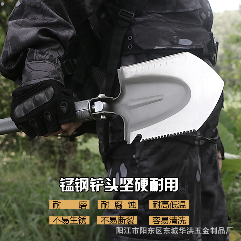 New Shovel Camping Self-Defense Multi-Function Military Shovel Outdoor Military Shovel Folding Table for CAR Military Shovel Wholesale