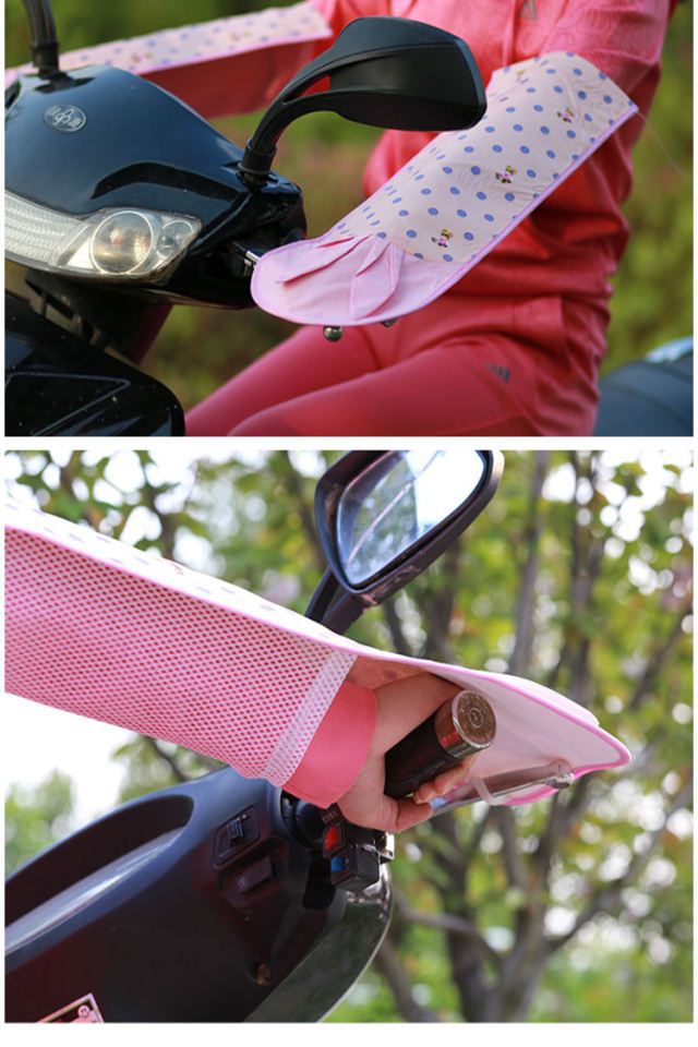 Electric Bicycle Motorcycle Sunscreen and Waterproof UV-Proof Men's and Women's Cycling Extended Sun-Proof Gloves Handle Cover