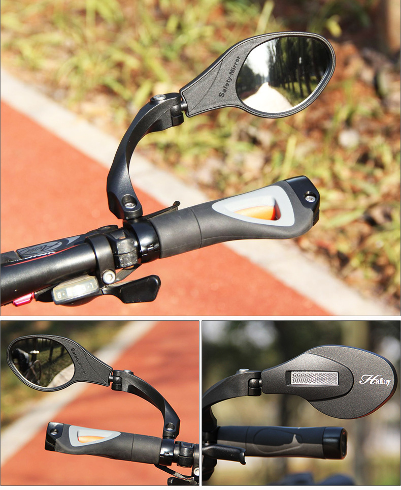 Taiwan Hafny Bicycle Rearview Mirror Mountain Highway Vehicle Foldable Reflector 360 Degrees Rotating Cycling Fixture Taiwan Hafny Bicycle Rearview Mirror Mountain Highway Vehicle Foldable Reflector 360 Degrees Rotating Cycling Fixture