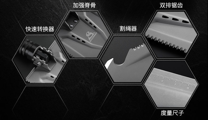De Shovel Outdoor Car Multifunction Outdoor Camping Survival Equipment Manganese Steel Folding Spade Large De Shovel Outdoor Car Multifunction Outdoor Camping Survival Equipment Manganese Steel Folding Spade Large
