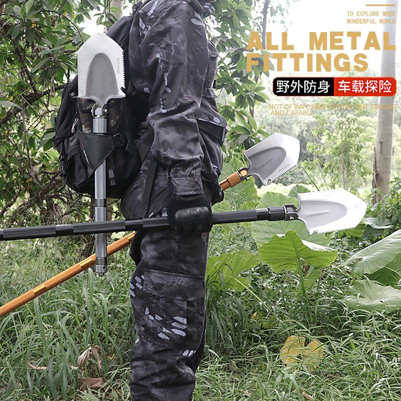 Shovel Multi-Functional Outdoor Supplies Chinese Special Military Shovel Shovel Military Version Original Manganese Steel Folding Car