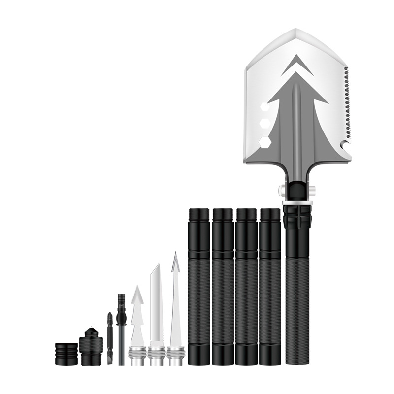 Military Shovel Folding Camping Survival Shovel Multifunctional Outdoor Survival Tool Military Shovel Cross-Border Shovel