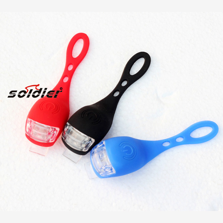 Mountain silicone lamp wind wheel bicycle lamp special two CARDS /023 frog lamp