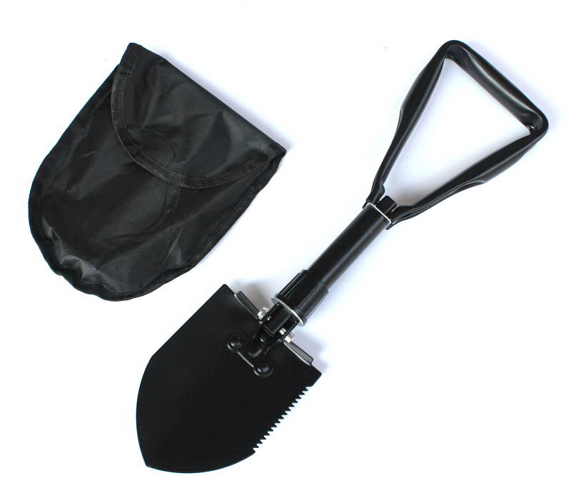 Outdoor Supplies Equipment Folding Shovel Shovel Folding Table for Car Shovel Camping Shovel Medium Black Multifunctional