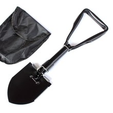 Outdoor Supplies Equipment Folding Shovel Shovel Folding Table for Car Shovel Camping Shovel Medium Black Multifunctional