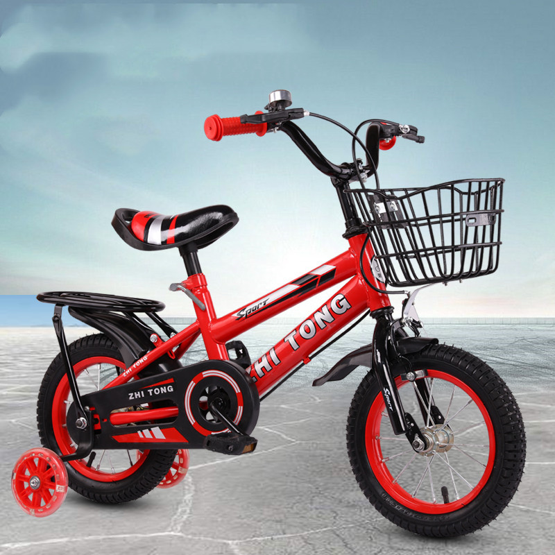 Children&#039;s Bicycle 3-Year-Old Boys and Girls Baby Bicycle 2-4-6-Year-Old Stroller 12-14-16-Inch Children Bicycle