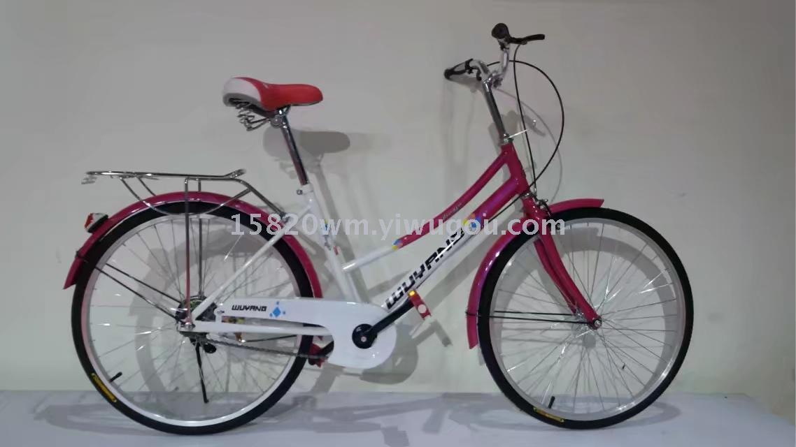 A 24-inch bicycle student bike ride is equipped 