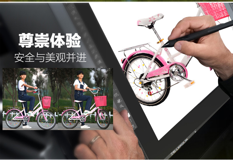 The princess bike girl's bicycle is 18 inches, 20 inches and 22 inches. The princess bike girl's bicycle is 18 inches, 20 inches and 22 inches.