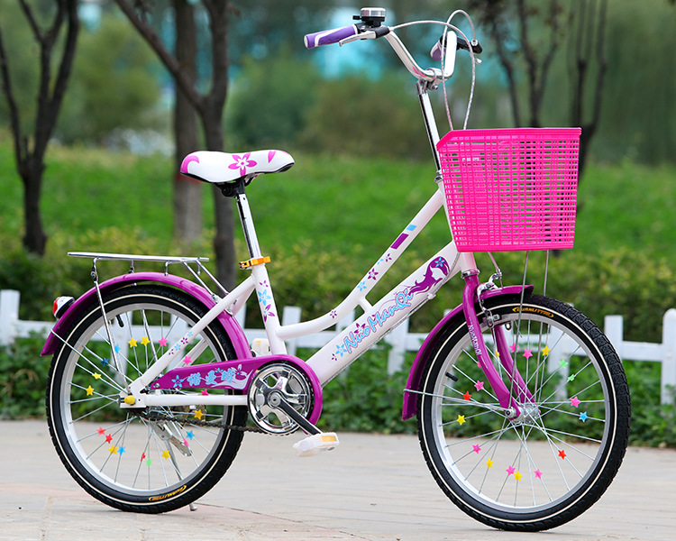 The princess bike girl's bicycle is 18 inches, 20 inches and 22 inches. The princess bike girl's bicycle is 18 inches, 20 inches and 22 inches.